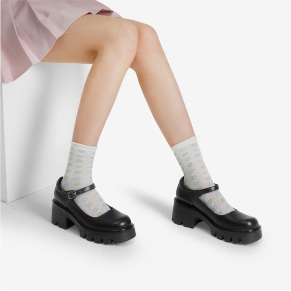 Black Mary Jane Platform Shoes - Picture 10 of 11